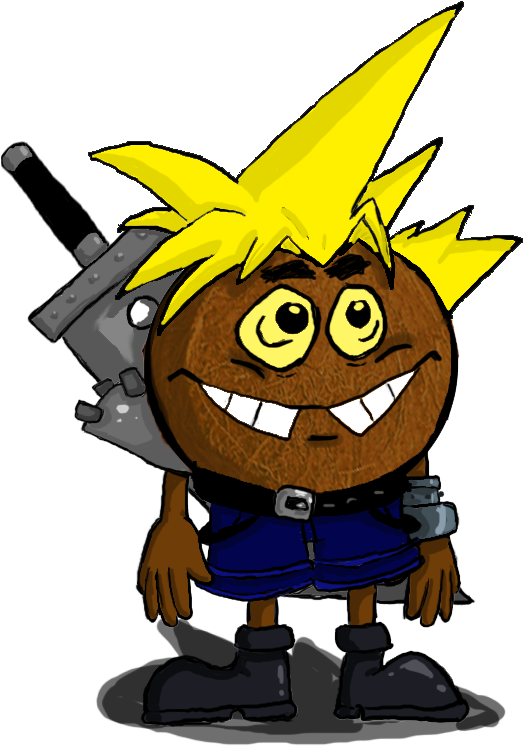 Coconut Fred Cloud Costume By Krakenfactor - Coconut Fred Png (550x750)