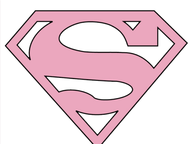 Supergirl Clipart Emblem Pink - Símbolo Do Super Homem (640x480)