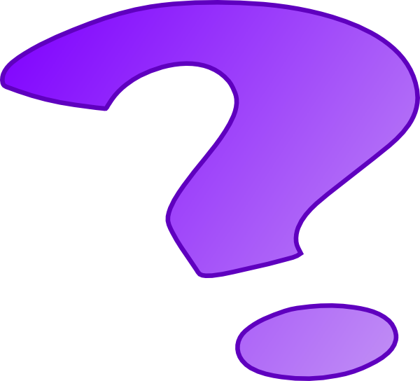 Purple Clipart Question Mark - Question Mark Gif Png (600x544)