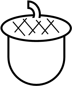 Two Acorns For Autumn Crafts - Acorn Small Clipart (930x930)