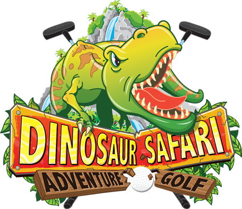 Logo - Dinosaur Adventure Golf Logo (500x432)