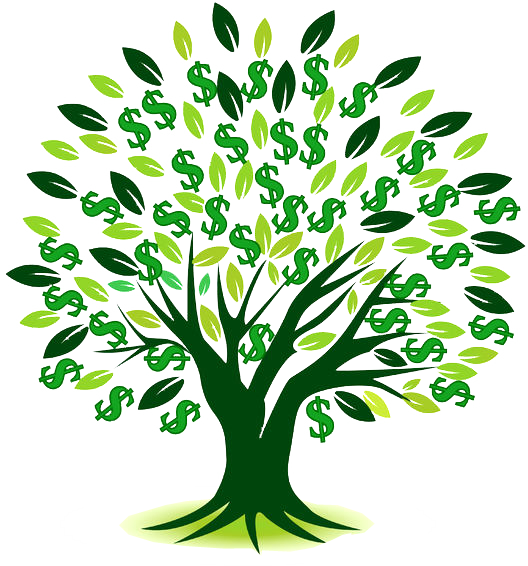 Money Stacks Black And White For Kids - Money Tree Transparent (528x566)