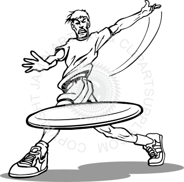 Throw - Frisbee Throw Clip Art (361x356)