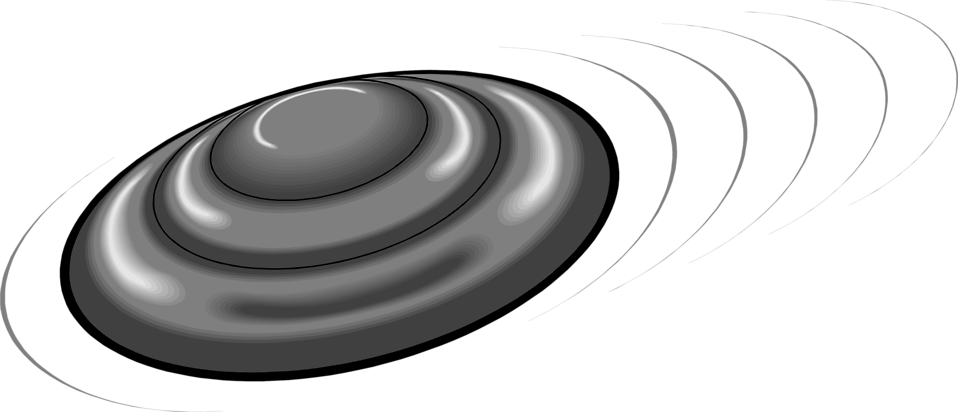 Flying Disc Clipart - Flying Frisbee Clipart (958x412)