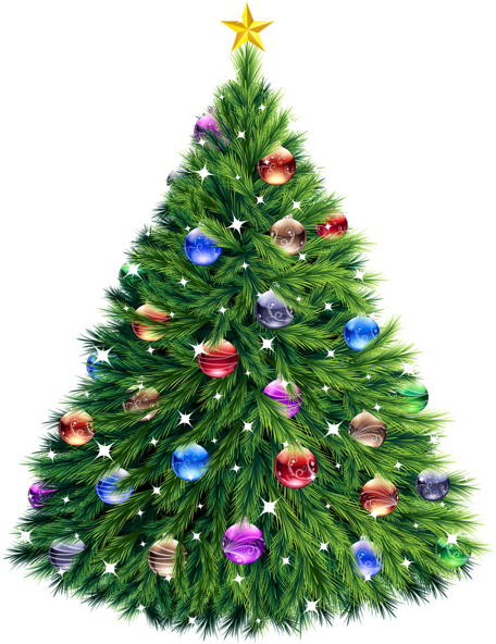Transparent Christmas Tree Clipart - Christmas Tree Png (470x600)