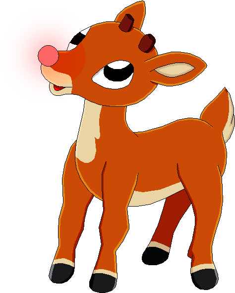 Rudolph The Red Nosed Reindeer By Mollyketty On Deviantart - Rudolph The Red Nosed Reindeer Png (474x590)