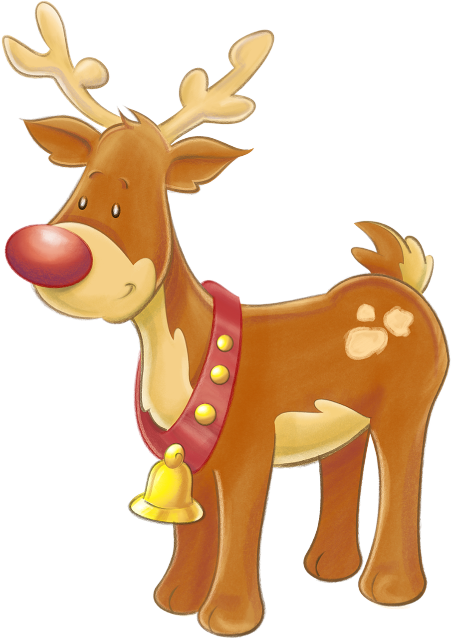 Baby Deer Clipart 23, - Rudolph The Red Nosed Reindeer (906x1280)