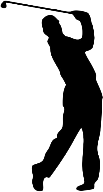Save The Date - Golf Swing Silhouette Png (354x673)