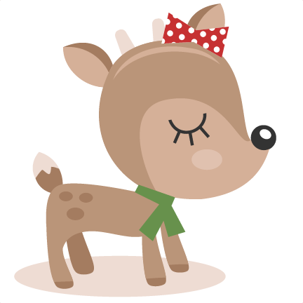 Reindeer Svg Cutting Files Christmas Svg Cut Files - Cute Reindeer Png (432x432)