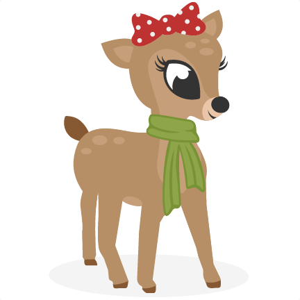 28 Collection Of Girl Reindeer Clipart - Female Reindeer Clipart (432x432)