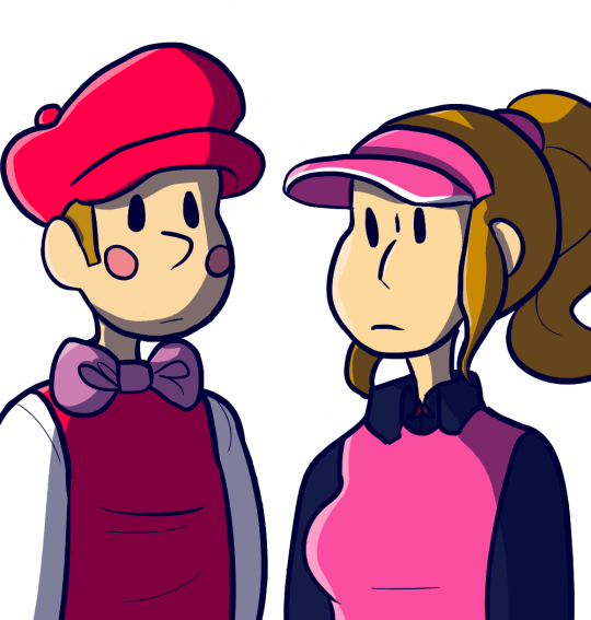 Female Golfer - Hole In One Rhythm Heaven (540x567)