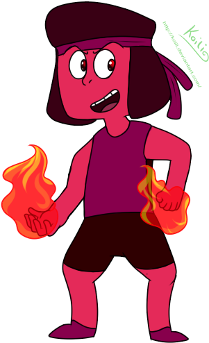 Ruby By Koili - Imagens Da Ruby Do Steven Universe (330x546)
