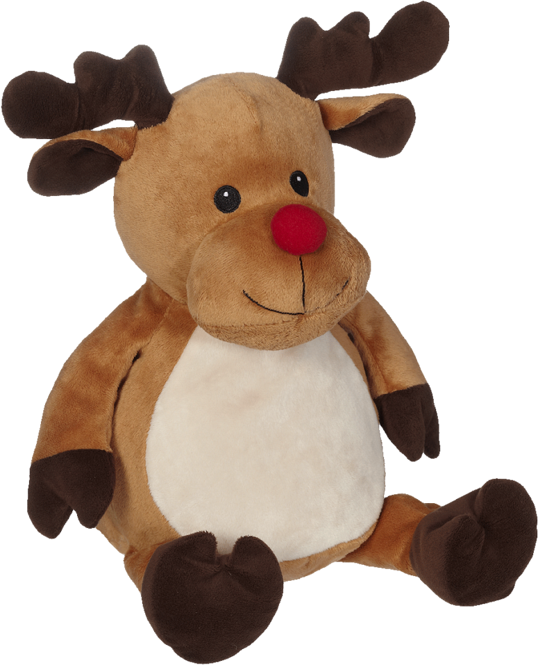 Reindeer Eb - Embroidery Buddy Stuffed Animal - Randy Reindeer 16" (1024x1024)