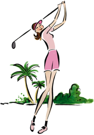 In Fact, The Survival Guides Are A Great Complement - Lady Golfer Clip Art (320x480)