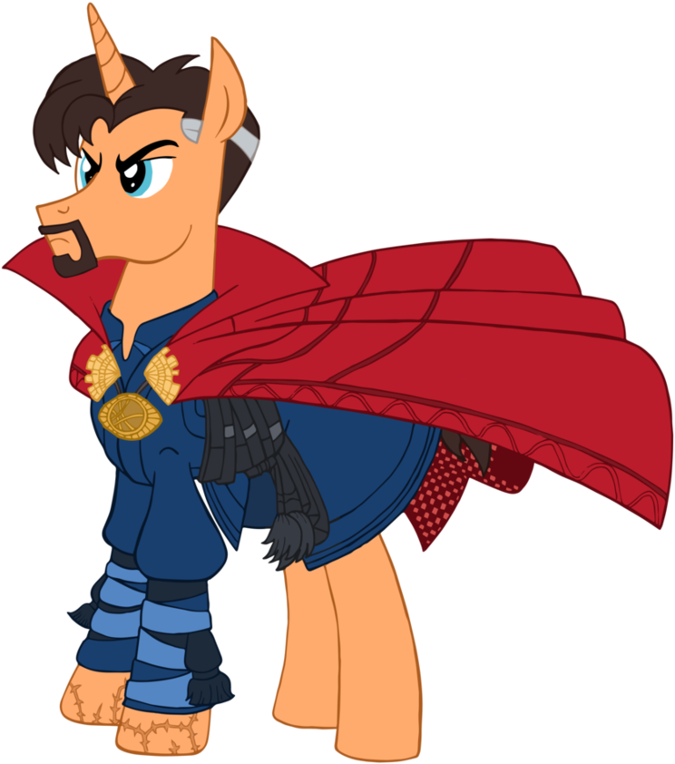 Ponified Doctor Strange By Edcom02 - Doctor Strange X Cloak Of Levitation (911x878)