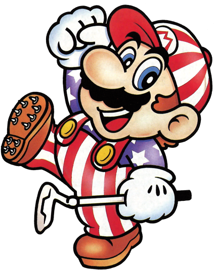 Fri4s63 Mario From Nes Open Tournament Golf, In Some - Nes Open Tournmant Golf Art (500x583)