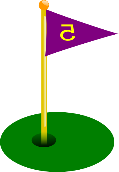 Golf Flag Clip Art - Golf (408x591)