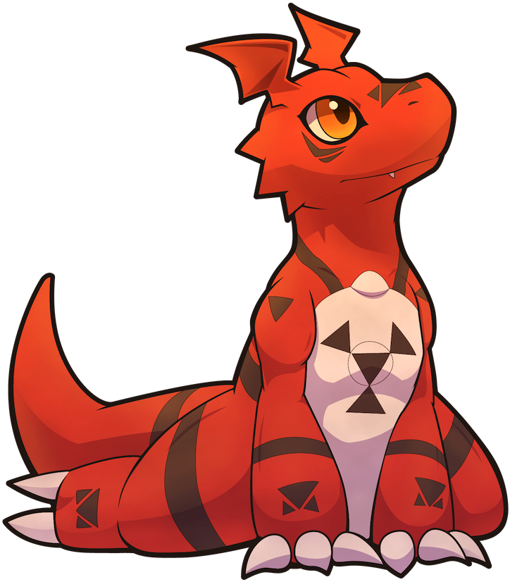 Gabumon Leomon Agumon Guilmon Digimon Renamon Cat Dog - Cute Guilmon (900x900)