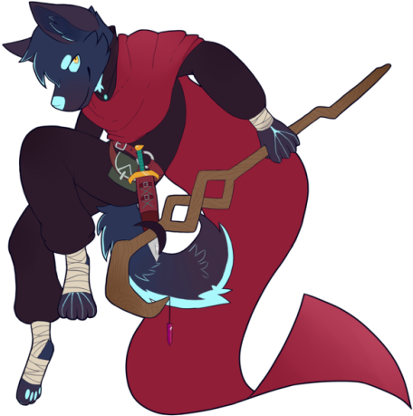 Commission For @tealovingmutt It Was A Flat Color Commission - Cartoon (500x500)