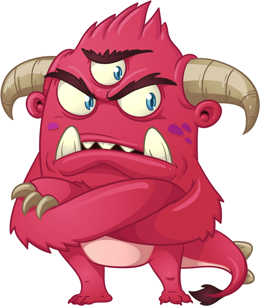 Cartoon Monster Cliparts - Cartoon Monster (882x1024)
