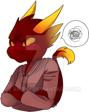 ) Pyro Telegram Sticker (1) By Snohy - Cartoon (400x490)
