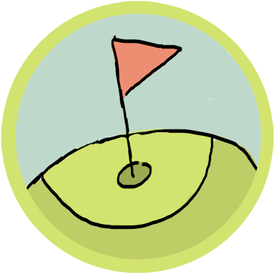 Shot Gun Start 9 Hole, 4 Person Scramble - Circle (400x400)