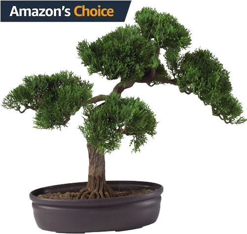 Nearly Natural Artificial Silk Plant, Cedar Bonsai - Make An Artificial Bonsai Tree (500x500)