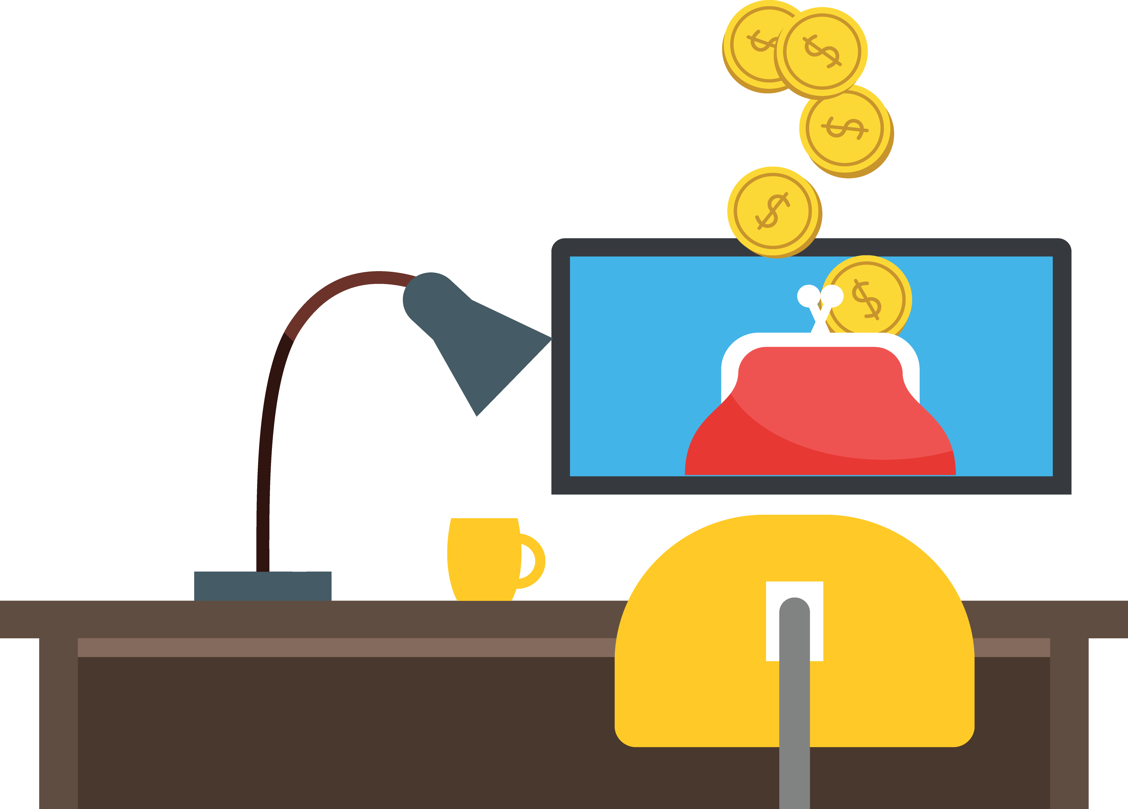 Bank Finance Illustration - Bank (3584x2569)