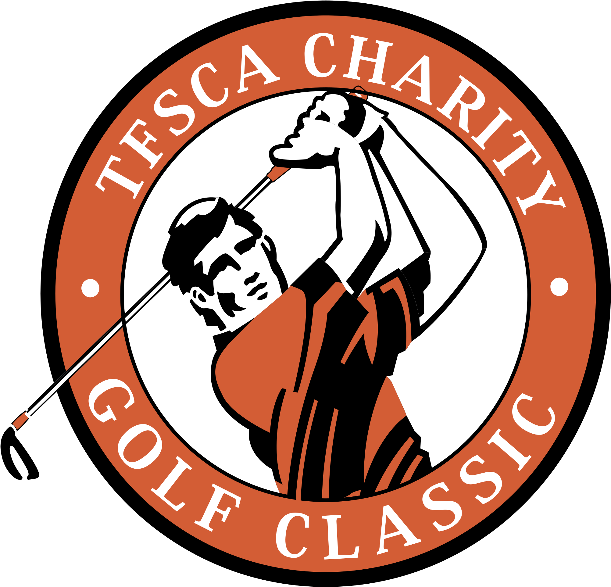 Tesca Charity Golf Classic Logo Black And White - Best Promotions 22 Oz. Stadium Cup (2400x2400)