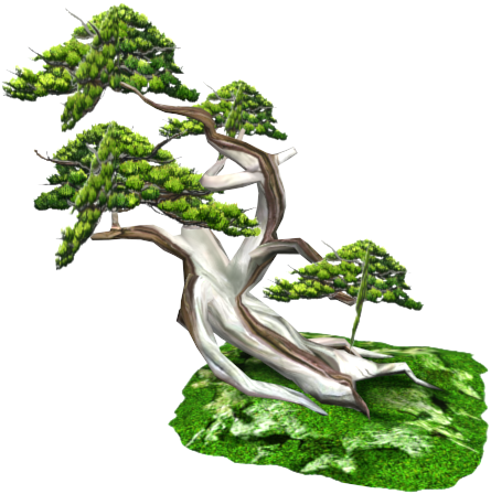 Bonsai Lowpoly - Western Juniper (590x480)