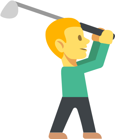Golfer Emoji - Golf Emoji Png (512x512)