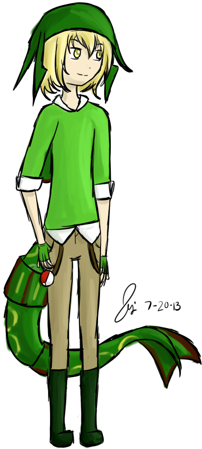 Rayquaza Gijinka By Social-sloth - Rayquaza (412x914)