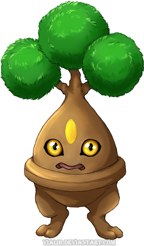 #438 Bonsly By Vialir On Deviantart - Bonsly (666x836)