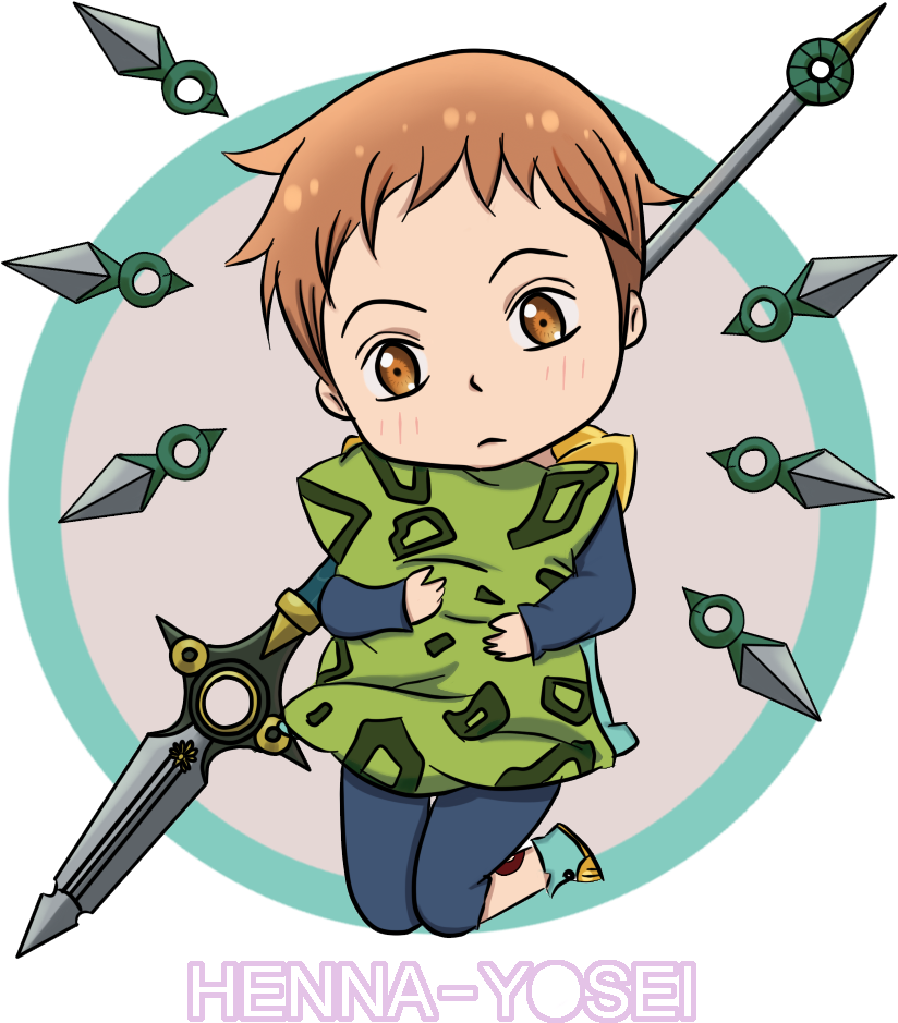 The Seven Deadly Sins Meliodas Chibi Sloth Aang - Seven Deadly Sins Fairy King (850x1100)