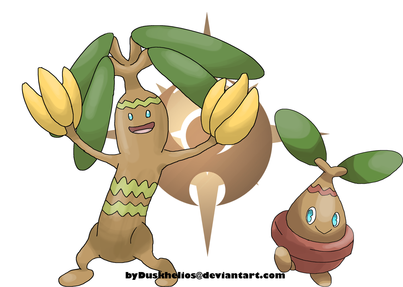 Alolan Bonsly And Sudowoodo By Skallhati Alolan Bonsly - Bonsly (1500x1000)