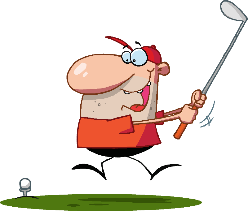 The Alma Action Association 8th Annual Spring Fling - Funny Golfer Clip Art (800x682)