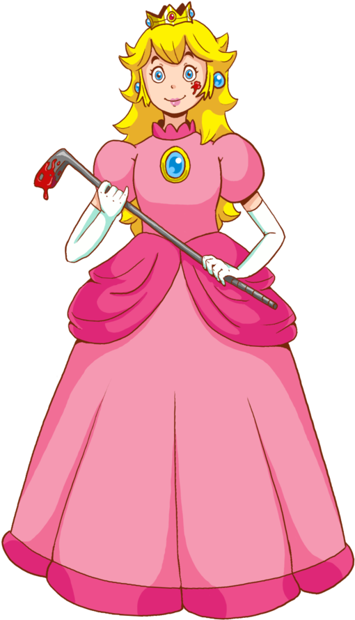 Peach's Golf Club By - Cartoon (600x924)