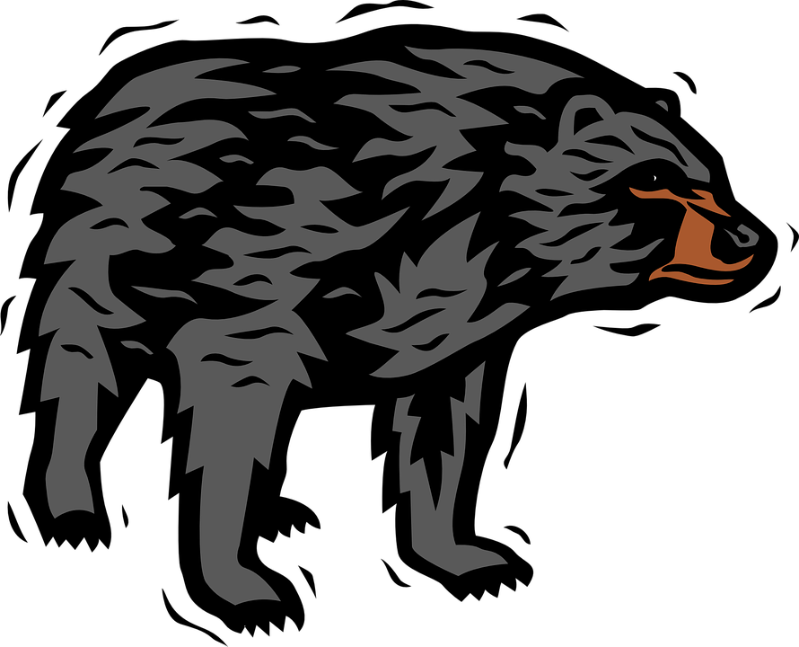 Sloth Cliparts Free 28, - Black Bear Clipart Png (890x720)