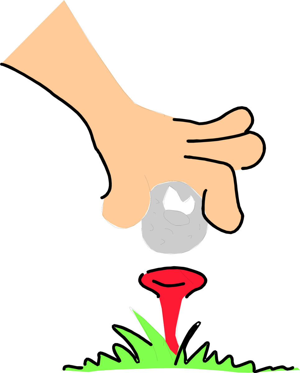10 Annoying Things About Golf Travel - Golf Ball Tee Cartoon (964x1199)