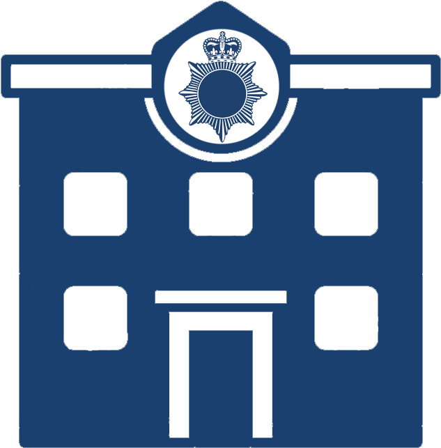 Online Services - Police Station Icon (694x694)