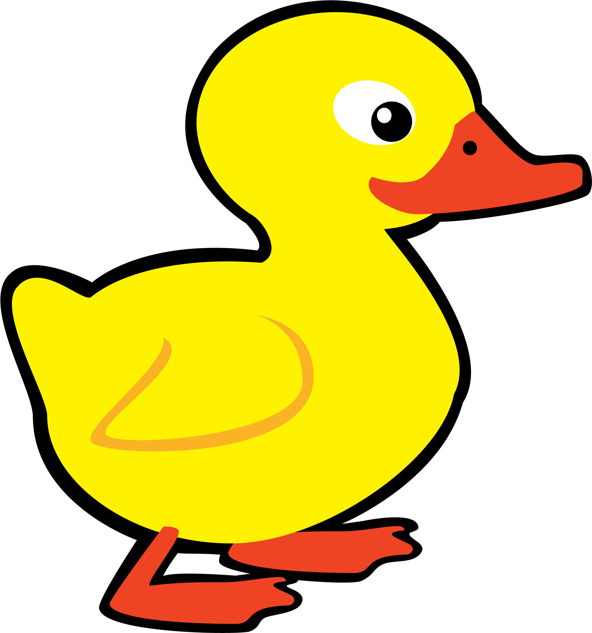 Duck Child Illustration - Dibujos De Color Amarillo (2483x2267)