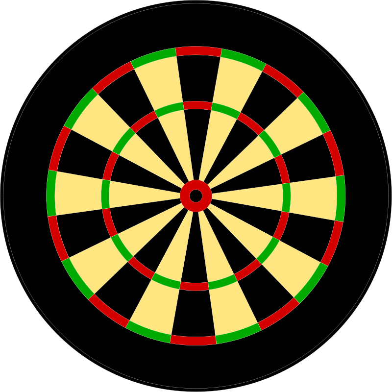 Free To Use Public Domain Sports Clip Art - Dart Board (800x800)