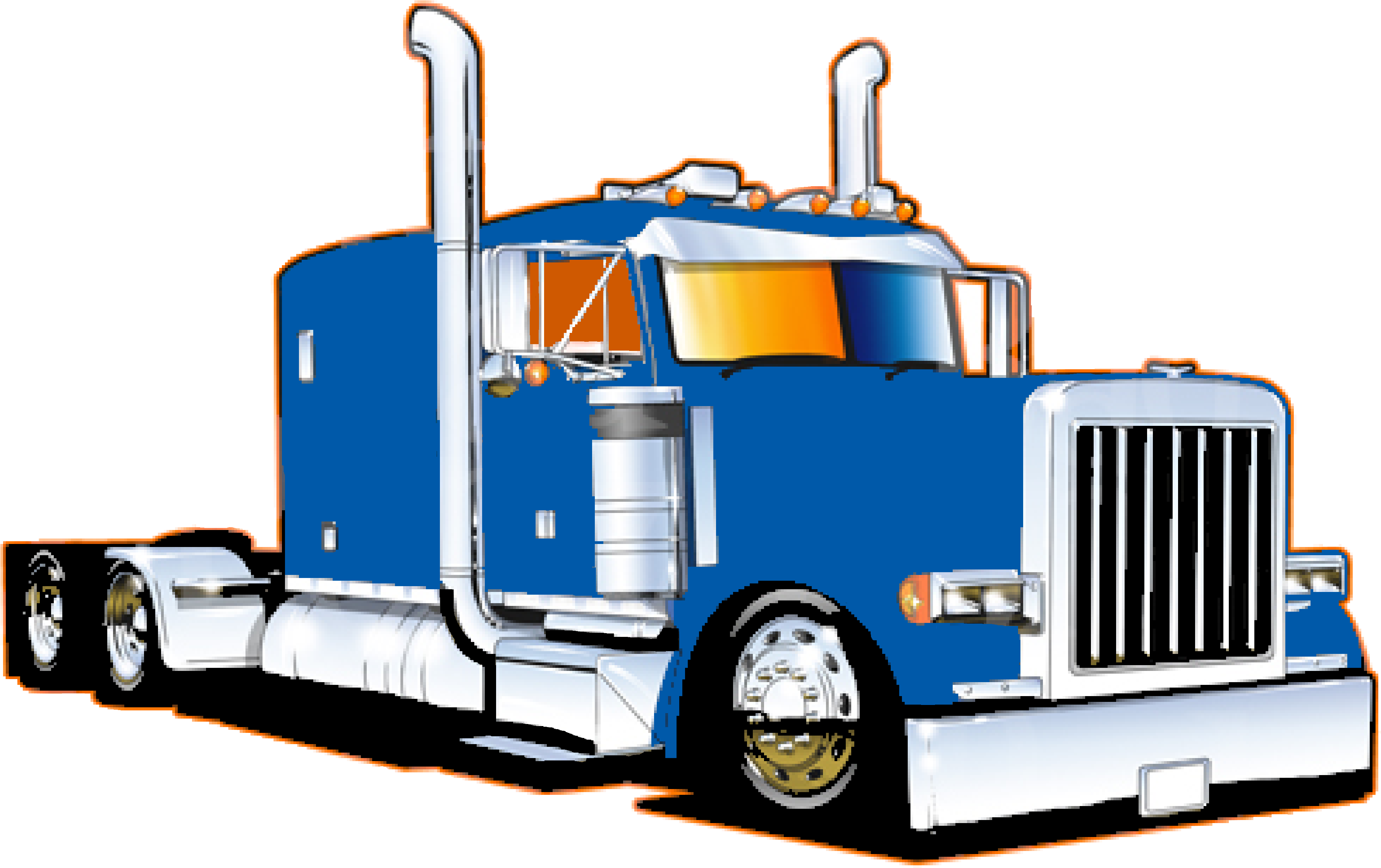 18 Wheeler Clipart - Clip Art (4138x2590)