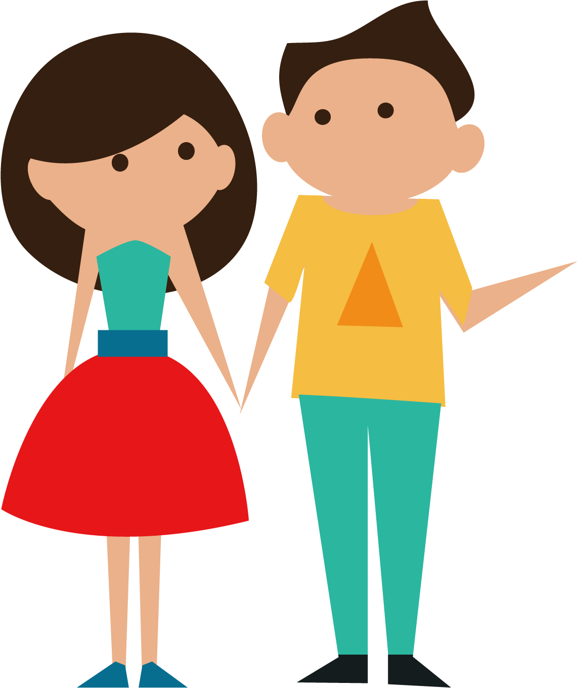 Cartoon Girl - Cute Couple - Cartoon Girl - Cute Couple (1500x1501)