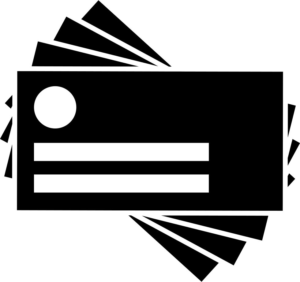 Business Card Pieces Comments - Business Cards Icon Png (980x922)