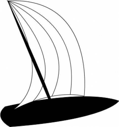 Windsurfbretter Und Hängegleiter - Wind Surfing With Transparent Background (469x500)