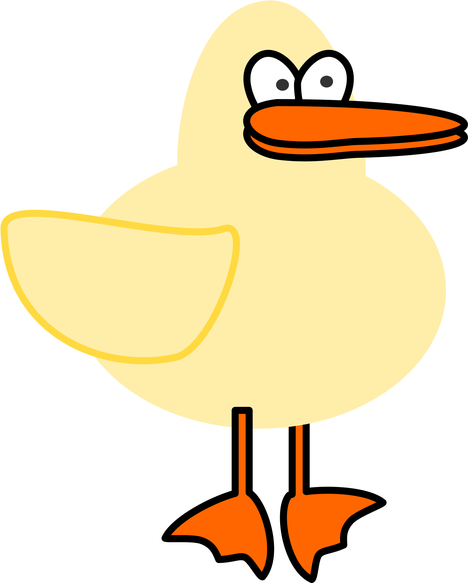 Duck Clipart Silly - Silly Duck (2400x2400)