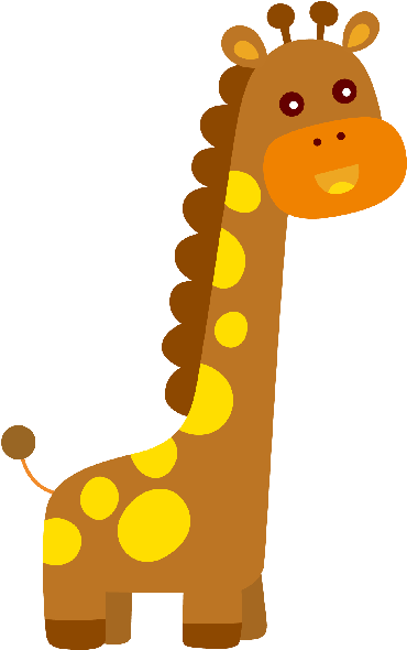 Giraffe Clipart Cute Giraffe - One Month Old Sign (600x600)
