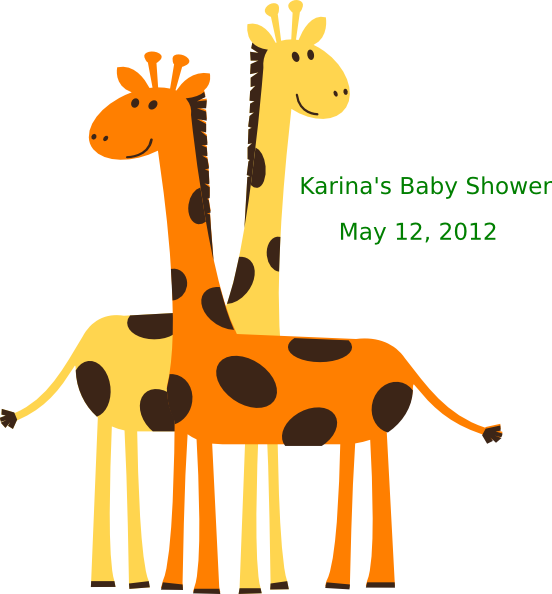Giraffe Kid Drawing (552x594)