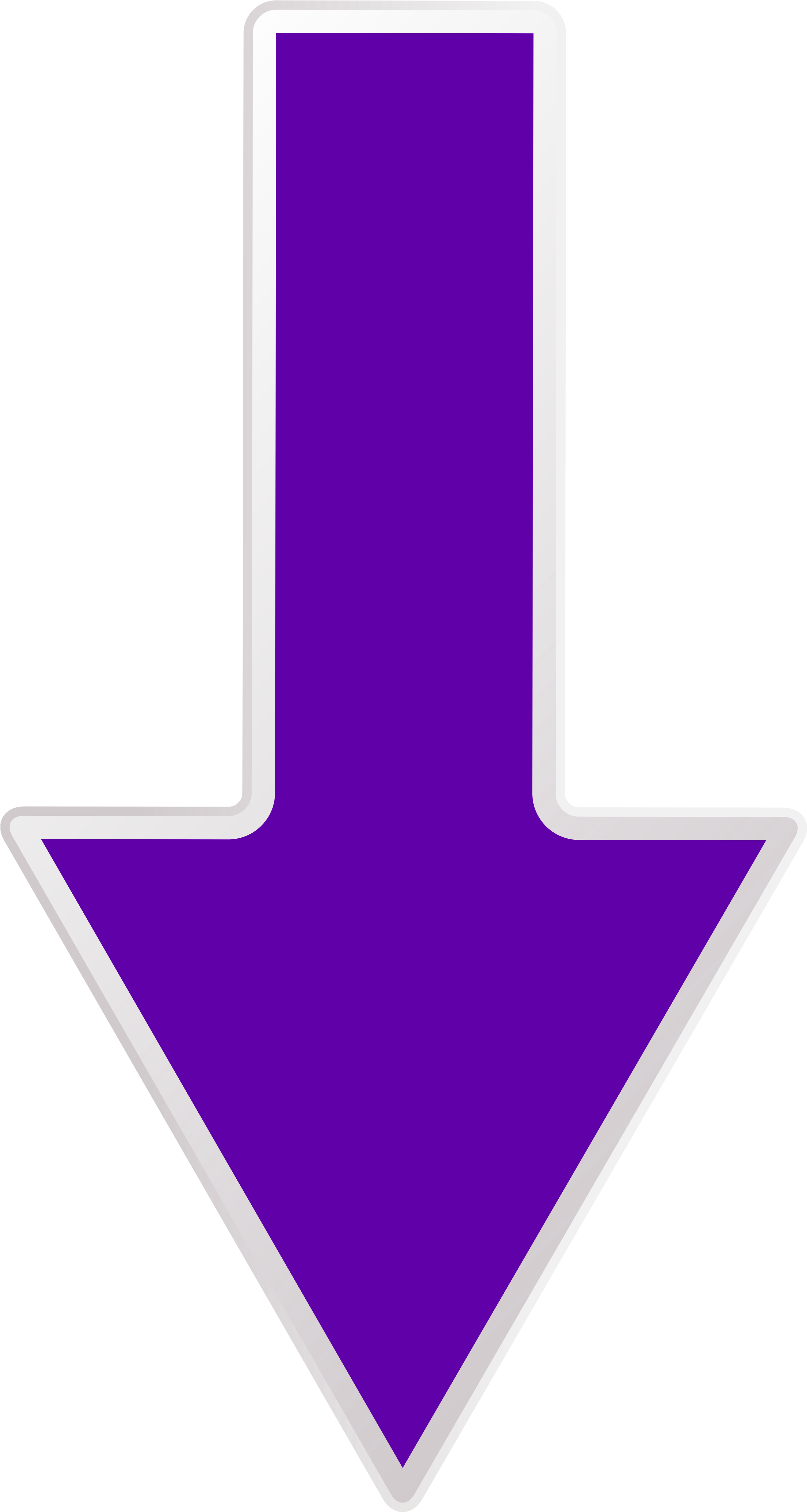 Arrow Purple Down Transparent Png Clip Art Image - Purple Arrow Transparent Background (3710x6195)